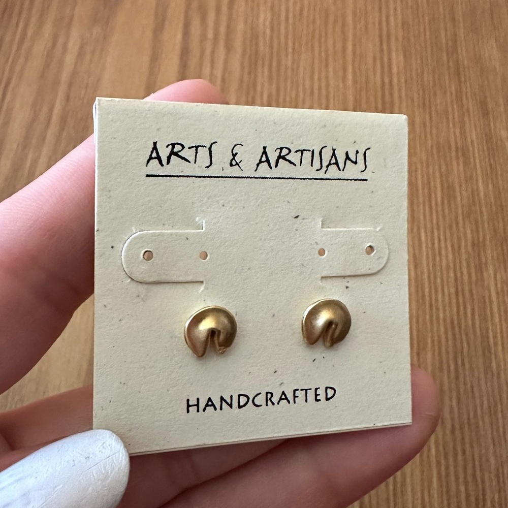 Fortune Cookie Earrings NWT